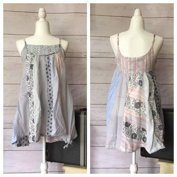 Desigual Tops - Desigual Patchwork Convertible Tank